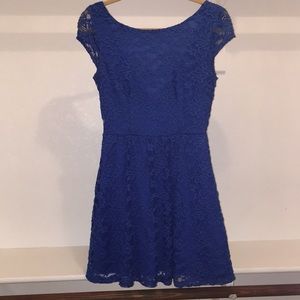 Royal blue, lace dress